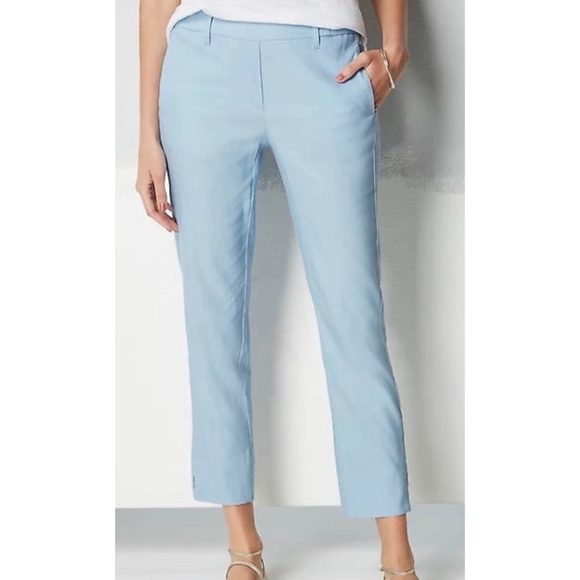 J.Jill Modern Linen Stretch Slit Hem Pants Size L in Flex - Picture 5 of 13